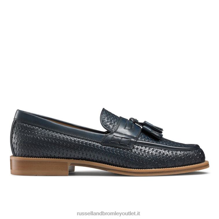 blu V0V4J575 uomini Russell And Bromley keeble mocassino college con 4 nappine
