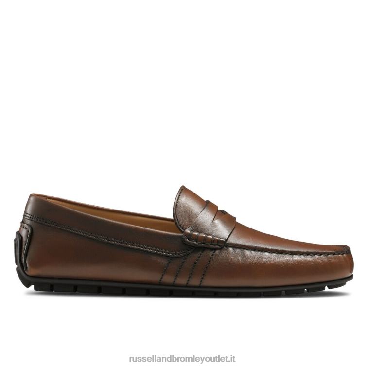 marrone V0V4J487 uomini Russell And Bromley conducente di usura morbida
