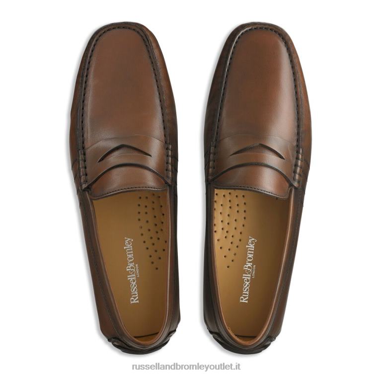 marrone V0V4J487 uomini Russell And Bromley conducente di usura morbida
