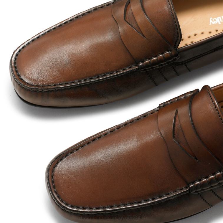 marrone V0V4J487 uomini Russell And Bromley conducente di usura morbida