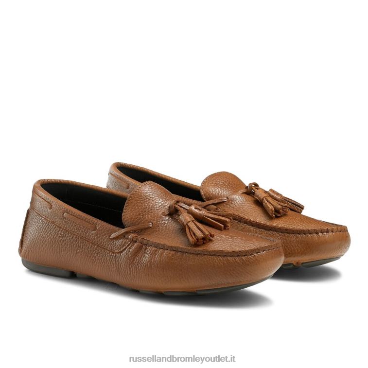 marrone V0V4J493 uomini Russell And Bromley nappa monza