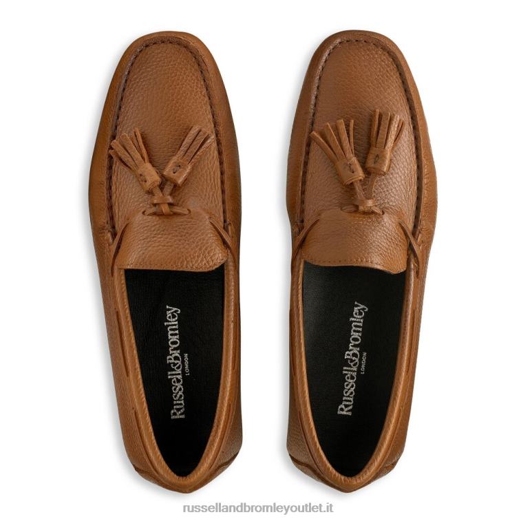marrone V0V4J493 uomini Russell And Bromley nappa monza