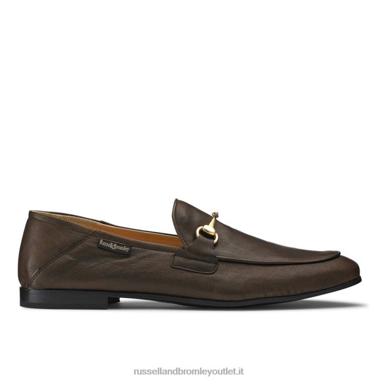 marrone V0V4J553 uomini Russell And Bromley mocassino m snaffle loafer