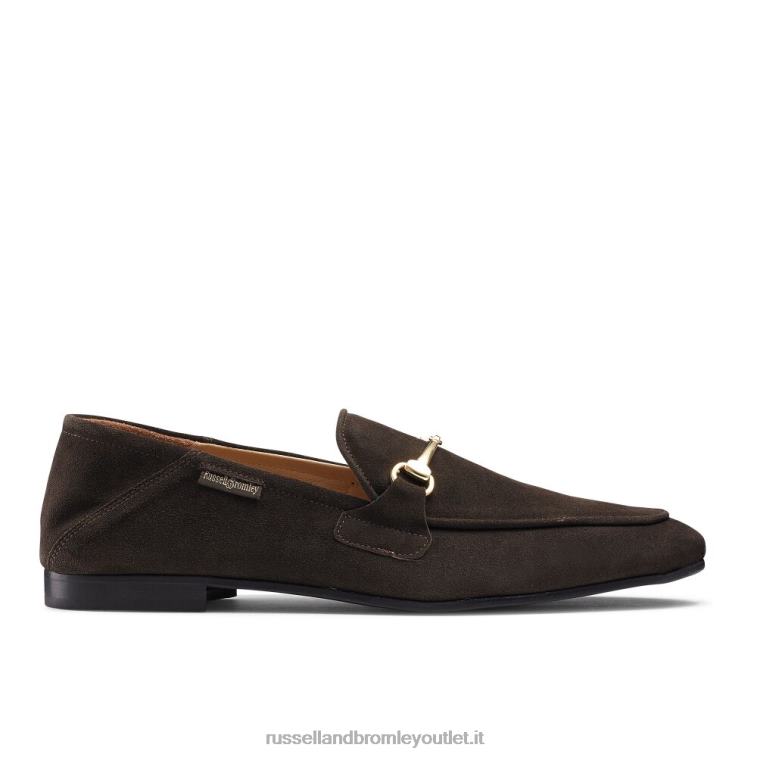 marrone V0V4J554 uomini Russell And Bromley mocassino m snaffle loafer