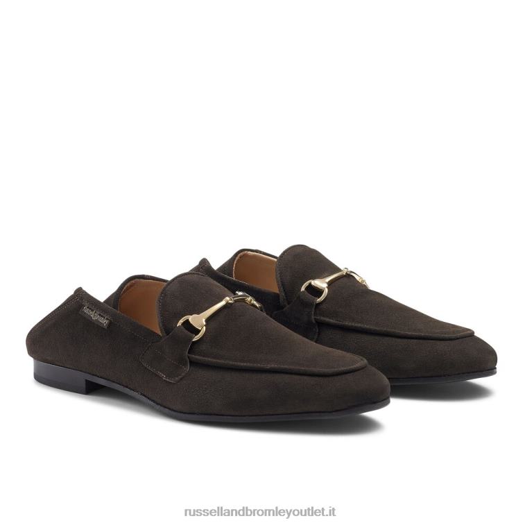 marrone V0V4J554 uomini Russell And Bromley mocassino m snaffle loafer