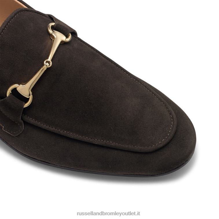marrone V0V4J554 uomini Russell And Bromley mocassino m snaffle loafer
