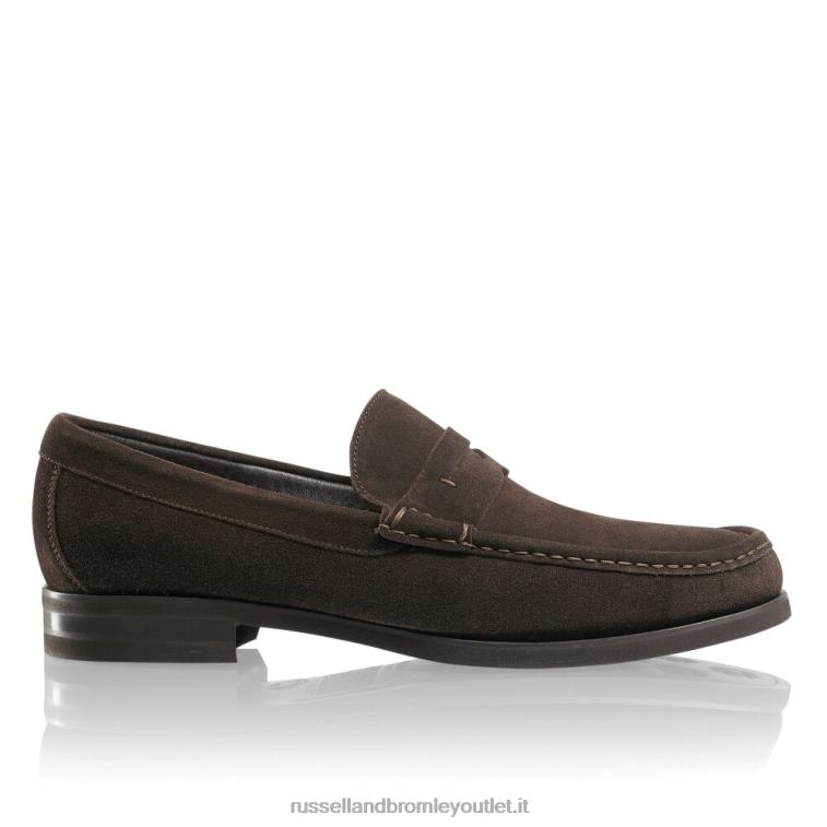 marrone V0V4J558 uomini Russell And Bromley mocassino classico saturno