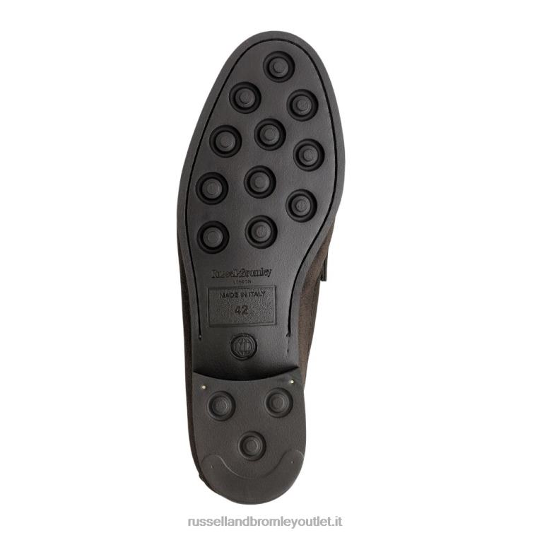 marrone V0V4J558 uomini Russell And Bromley mocassino classico saturno