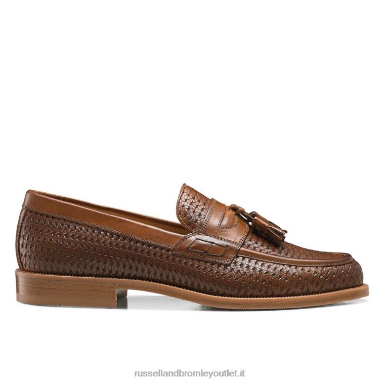 marrone V0V4J573 uomini Russell And Bromley keeble mocassino college con 4 nappine