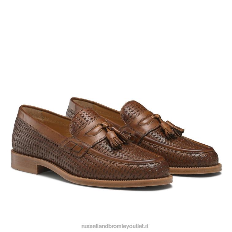 marrone V0V4J573 uomini Russell And Bromley keeble mocassino college con 4 nappine