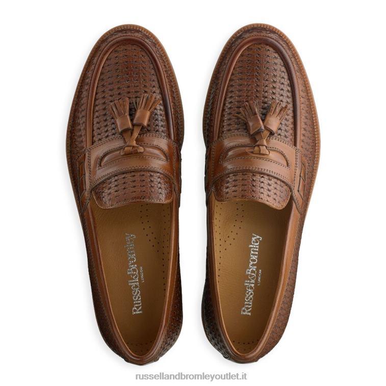 marrone V0V4J573 uomini Russell And Bromley keeble mocassino college con 4 nappine
