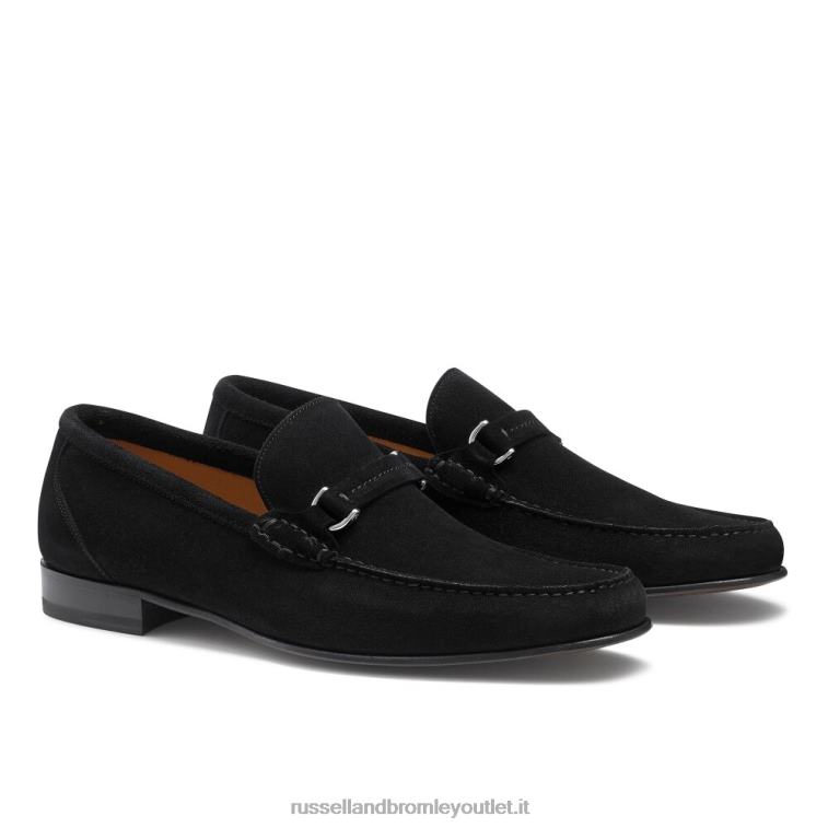 nero V0V4J490 uomini Russell And Bromley mocassino slip-on elite