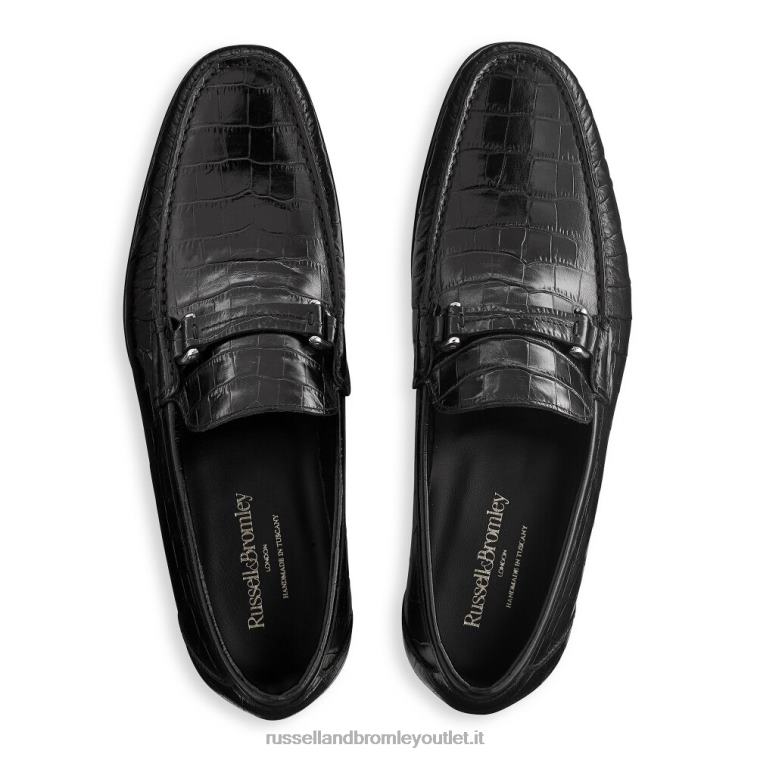 nero V0V4J497 uomini Russell And Bromley elite slip on mocassino