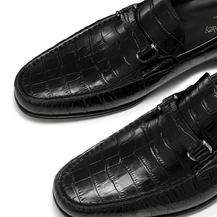 nero V0V4J497 uomini Russell And Bromley elite slip on mocassino