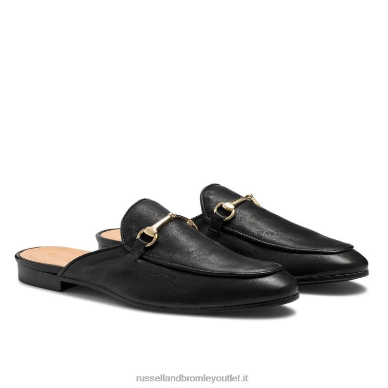 nero V0V4J545 uomini Russell And Bromley loaferslip mocassino senza schienale