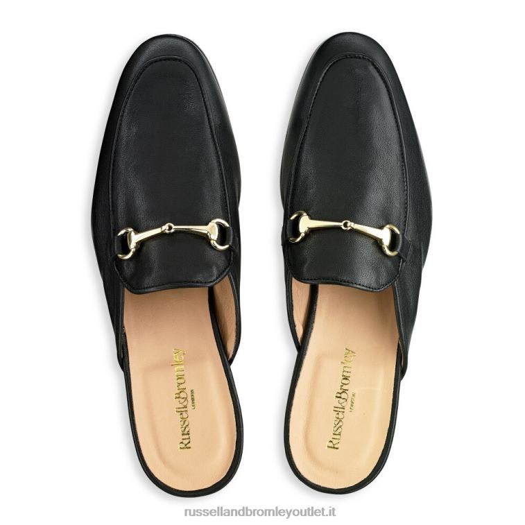nero V0V4J545 uomini Russell And Bromley loaferslip mocassino senza schienale