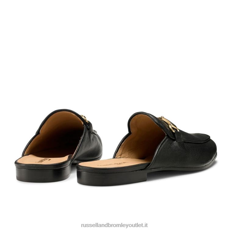 nero V0V4J545 uomini Russell And Bromley loaferslip mocassino senza schienale