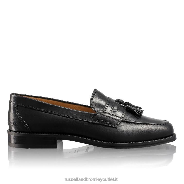 nero V0V4J549 uomini Russell And Bromley keeble mocassino college con 3 nappine