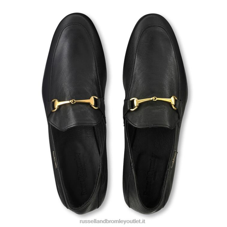 nero V0V4J550 uomini Russell And Bromley mocassino m snaffle loafer