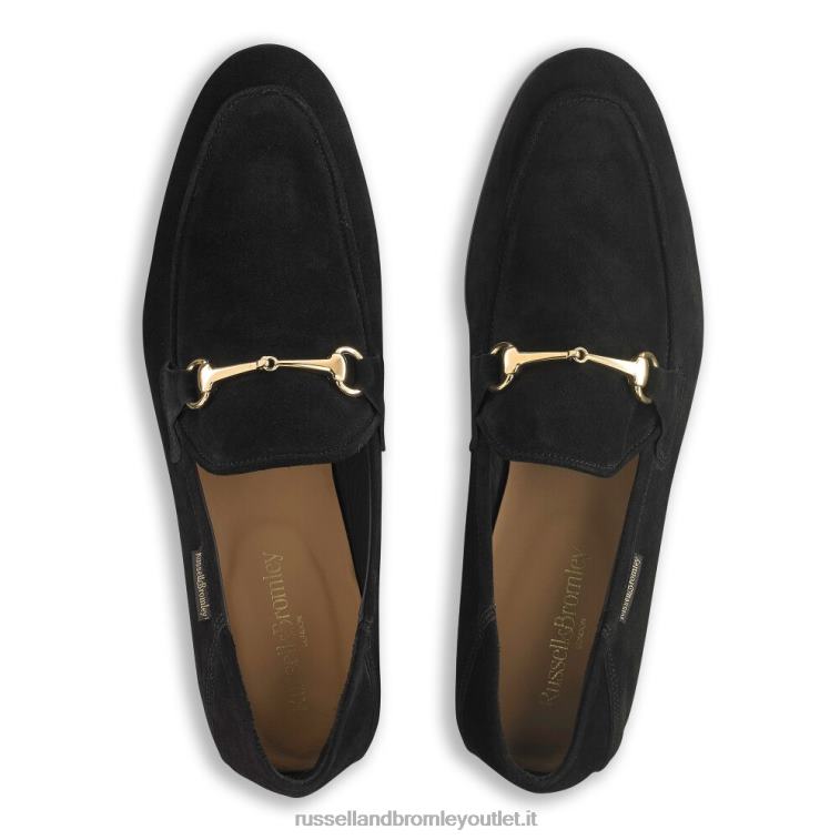 nero V0V4J552 uomini Russell And Bromley mocassino m snaffle loafer