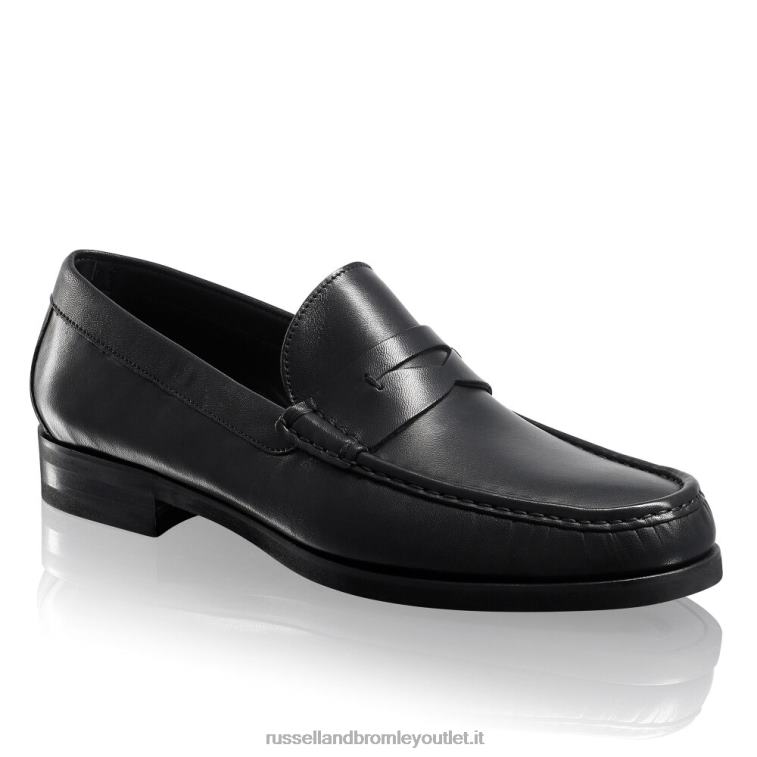 nero V0V4J557 uomini Russell And Bromley mocassino classico saturno