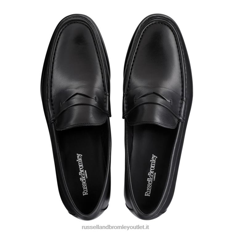 nero V0V4J557 uomini Russell And Bromley mocassino classico saturno