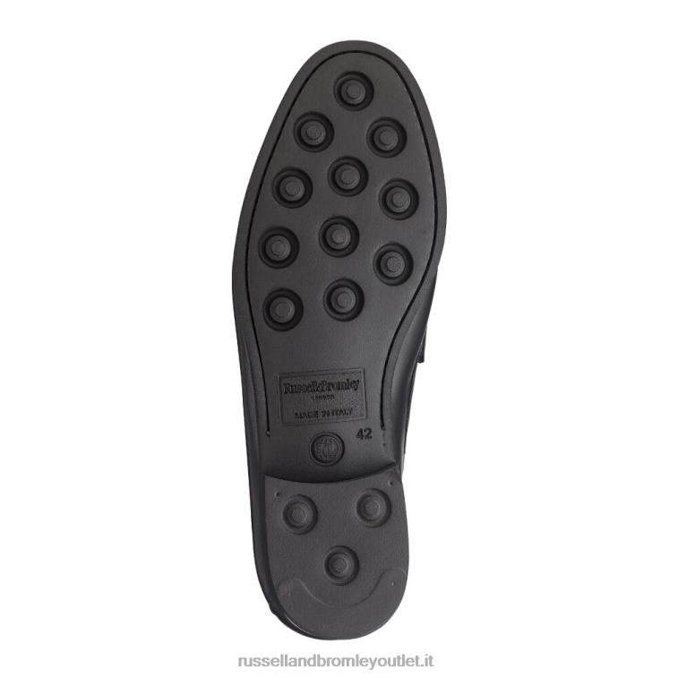 nero V0V4J557 uomini Russell And Bromley mocassino classico saturno
