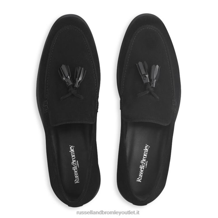 nero V0V4J559 uomini Russell And Bromley mocassino con nappine
