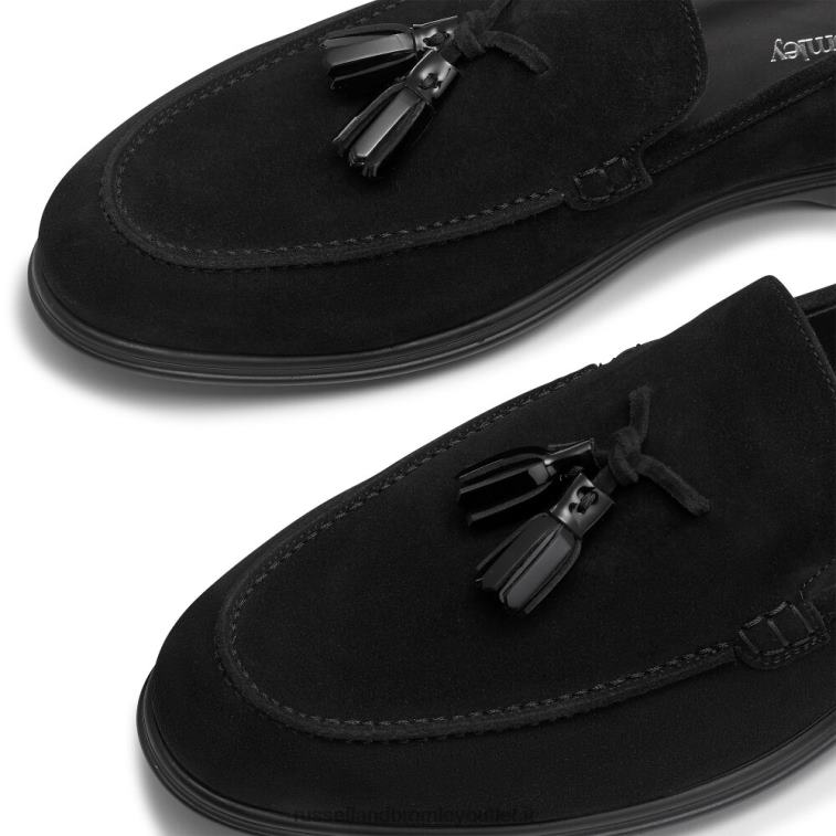nero V0V4J559 uomini Russell And Bromley mocassino con nappine
