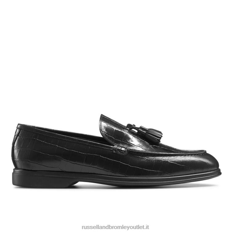nero V0V4J561 uomini Russell And Bromley mocassino con nappine