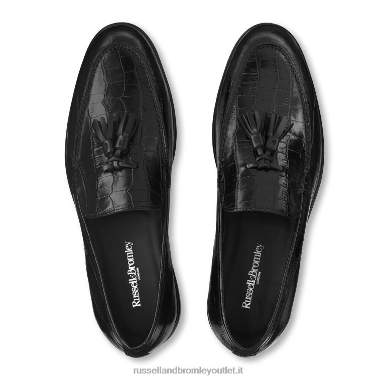 nero V0V4J561 uomini Russell And Bromley mocassino con nappine