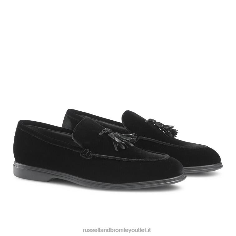 nero V0V4J574 uomini Russell And Bromley mocassino con nappine