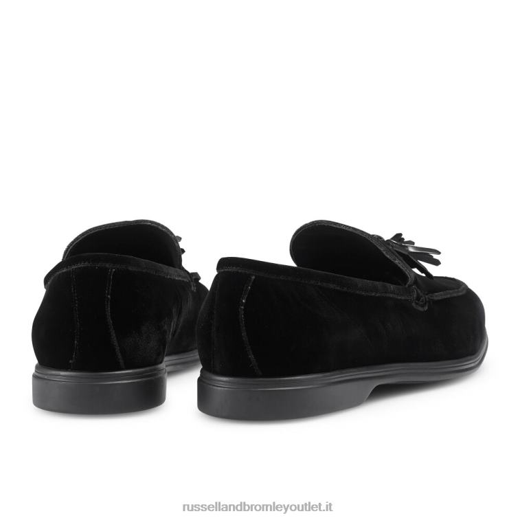 nero V0V4J574 uomini Russell And Bromley mocassino con nappine
