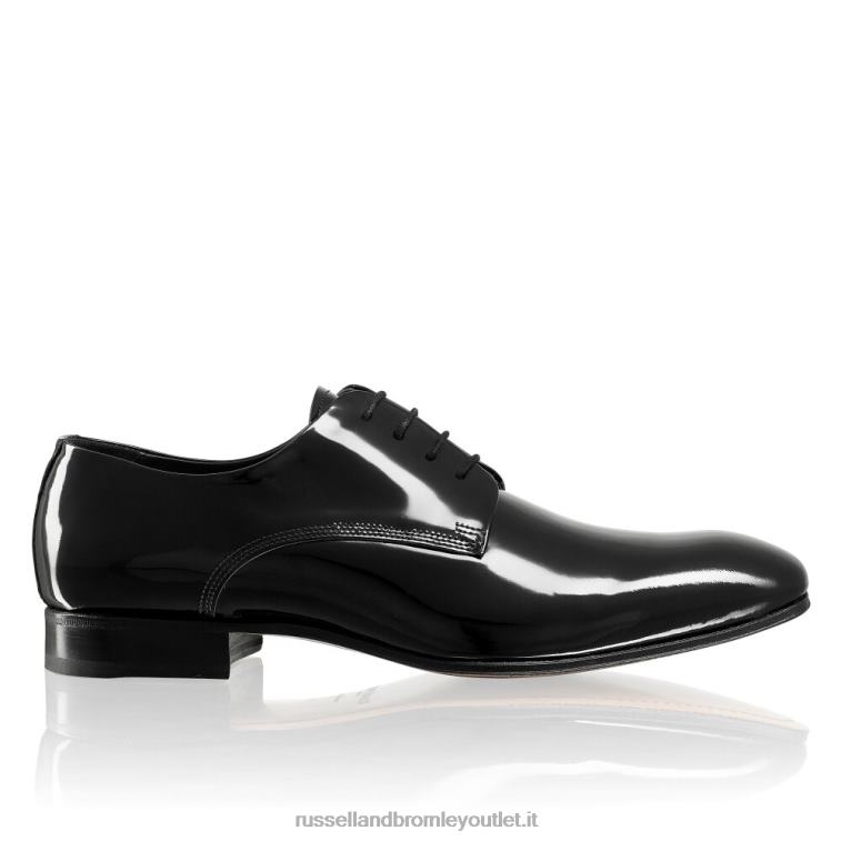 V0V4J593 uomini Russell And Bromley stringata derby in vernice sinatra