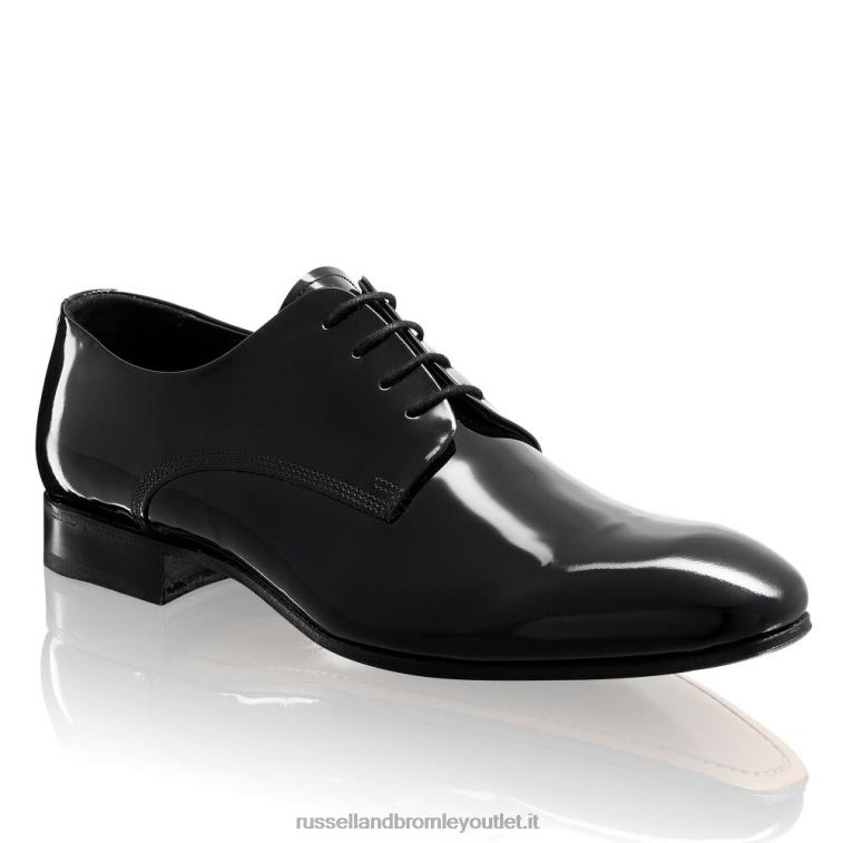 V0V4J593 uomini Russell And Bromley stringata derby in vernice sinatra