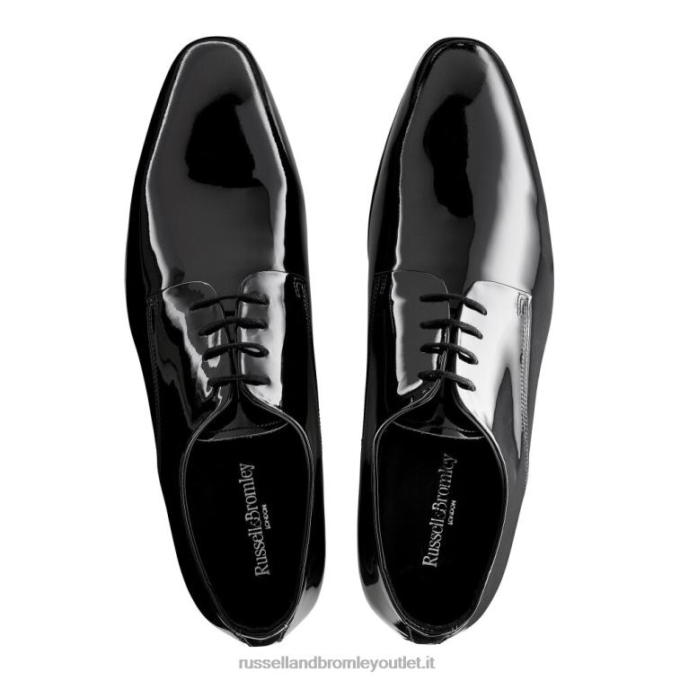 V0V4J593 uomini Russell And Bromley stringata derby in vernice sinatra