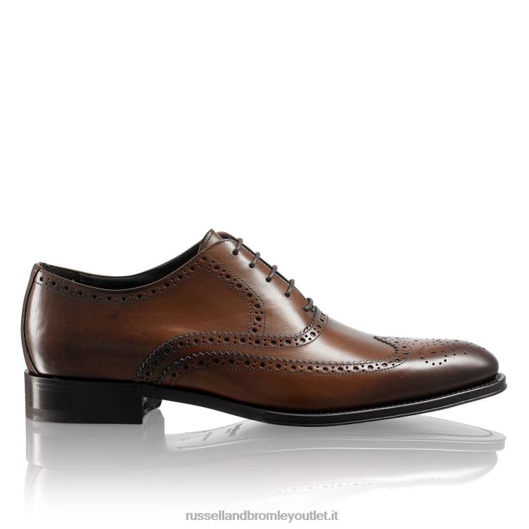 abbronzatura V0V4J586 uomini Russell And Bromley brogue oxford rovere anticato