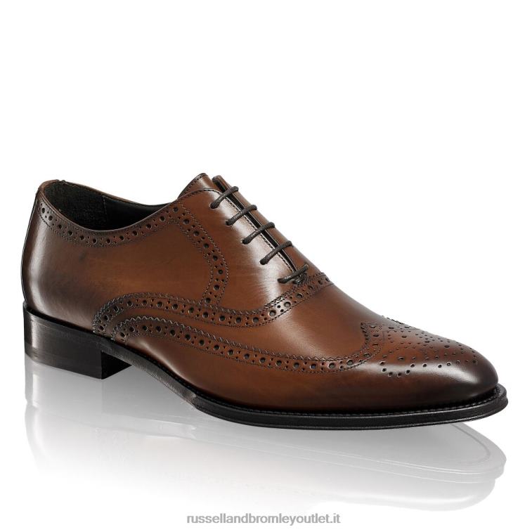 abbronzatura V0V4J586 uomini Russell And Bromley brogue oxford rovere anticato