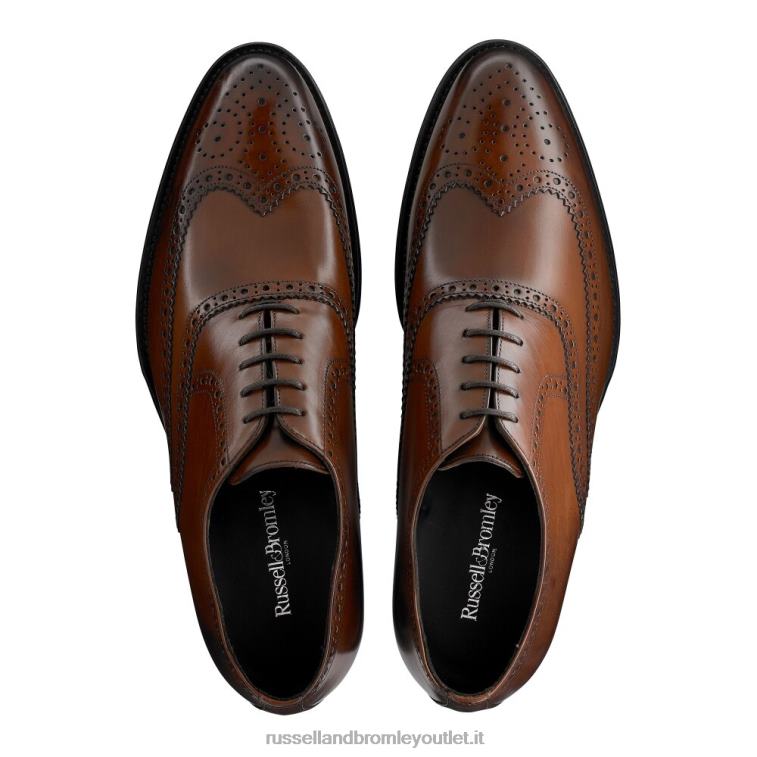abbronzatura V0V4J586 uomini Russell And Bromley brogue oxford rovere anticato