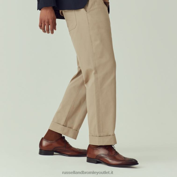abbronzatura V0V4J586 uomini Russell And Bromley brogue oxford rovere anticato