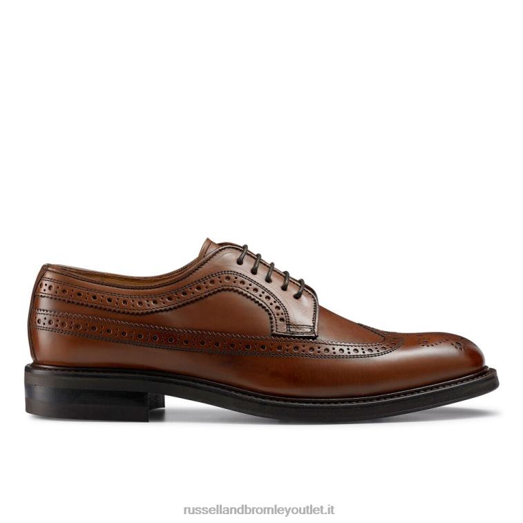 marrone V0V4J581 uomini Russell And Bromley derby con suola in gomma southport