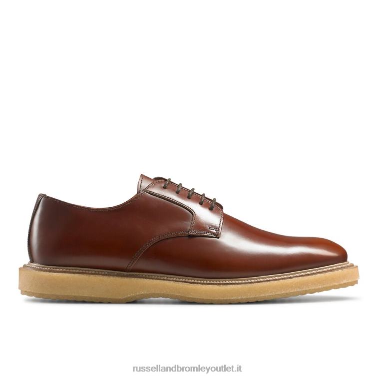 marrone V0V4J598 uomini Russell And Bromley oporto hi-shine derby