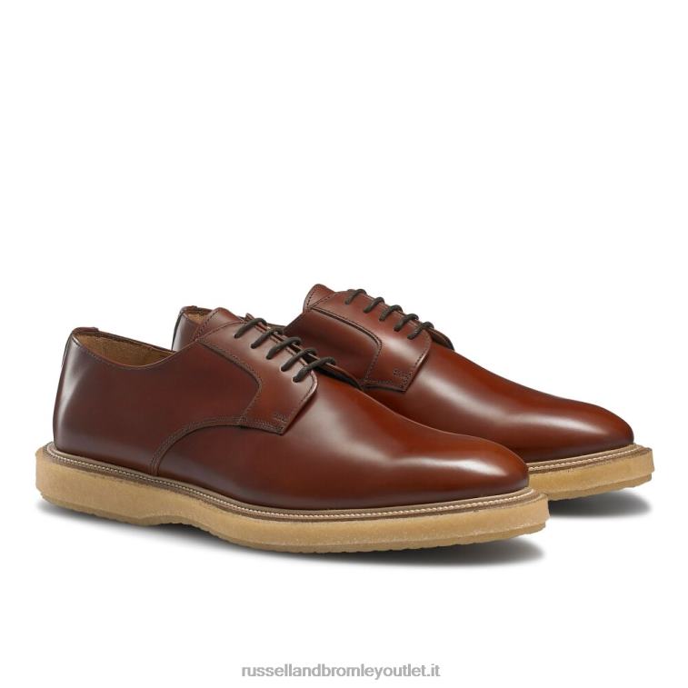 marrone V0V4J598 uomini Russell And Bromley oporto hi-shine derby