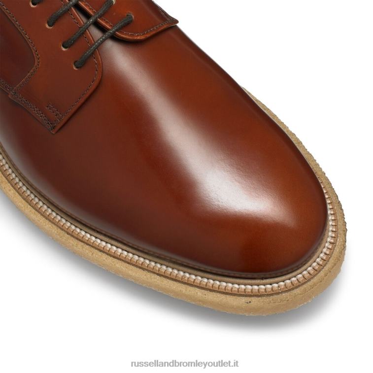 marrone V0V4J598 uomini Russell And Bromley oporto hi-shine derby