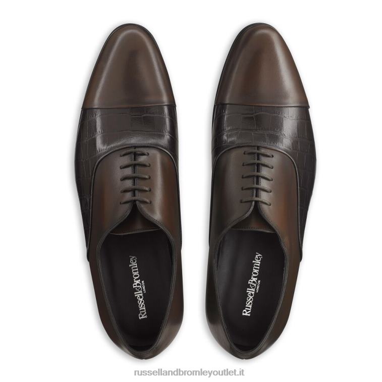 marrone V0V4J602 uomini Russell And Bromley puntale in stratus oxford