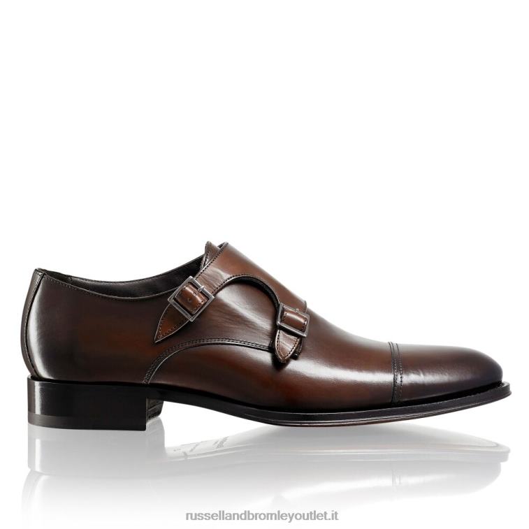 marrone V0V4J603 uomini Russell And Bromley monaco doppia fibbia di betulla