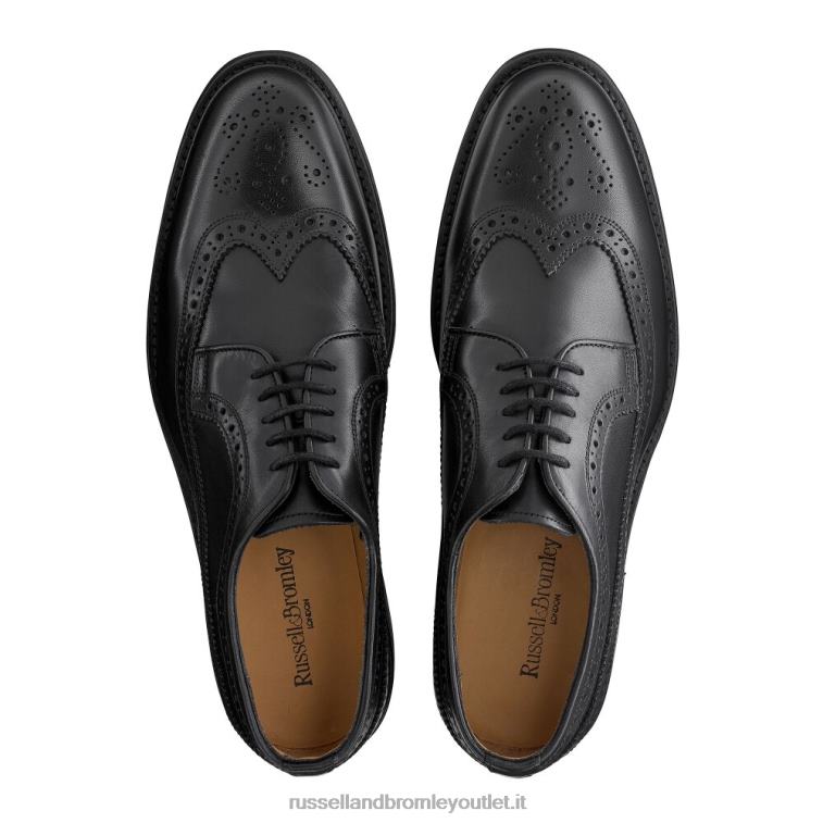 nero V0V4J582 uomini Russell And Bromley derby con suola in gomma southport