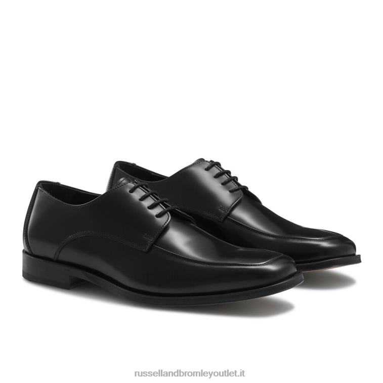 nero V0V4J597 uomini Russell And Bromley banca punta quadrata allacciata