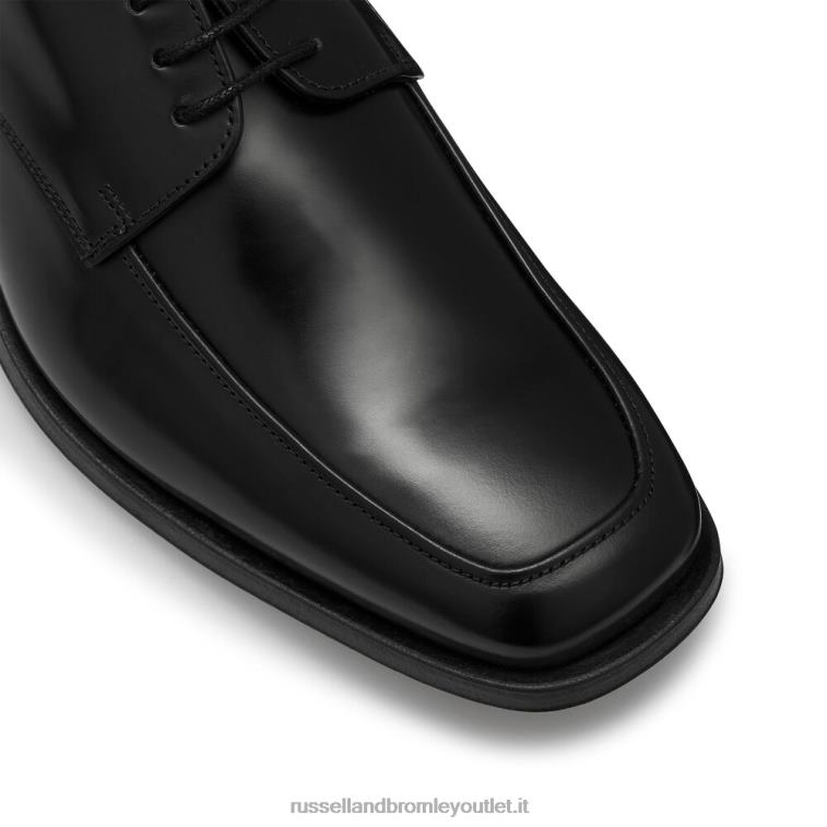 nero V0V4J597 uomini Russell And Bromley banca punta quadrata allacciata