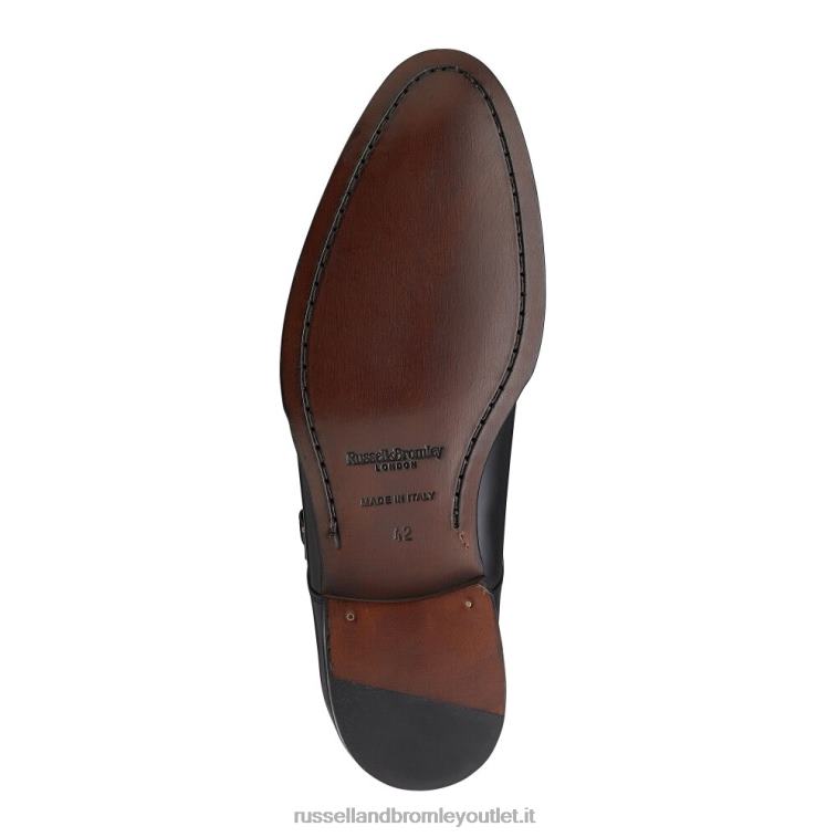 nero V0V4J604 uomini Russell And Bromley monaco doppia fibbia di betulla